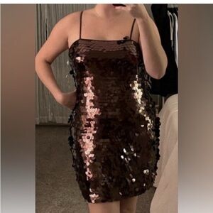 A New Day Giant Paillette Mini Dress (XS, M)